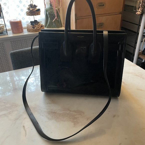 YSL Saint Laurent • Sac Du Jour Black Handbag or Shoulder Bag - Picture 8 of 8